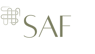 saf logo ( olive green )